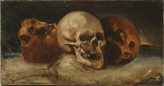 Die Drei Schädel - Théodore Géricault