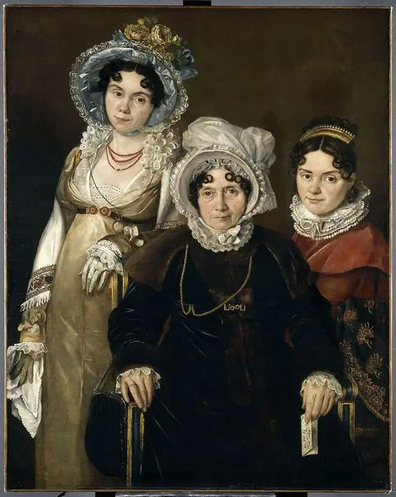 Die drei Damen von Gent - Jacques-Louis David
