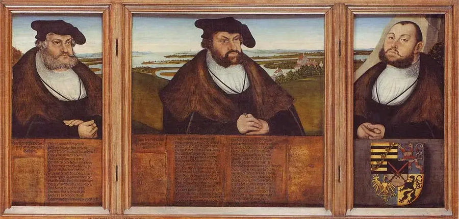Die drei Wähler Sachsens - Lucas Cranach der Ältere