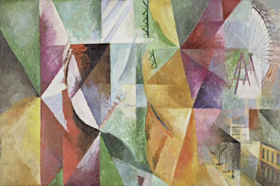 Die Drei Fenster, der Turm und das Rad - Robert Delaunay