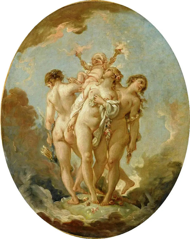 Die drei Grazien - François Boucher