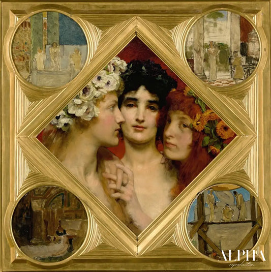 Les trois grâces - Lawrence Alma-Tadema Reproductions de tableaux à la peinture à l’huile