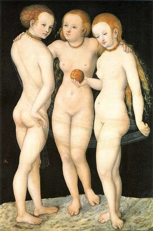 Die Drei Grazien - Lucas Cranach der Ältere