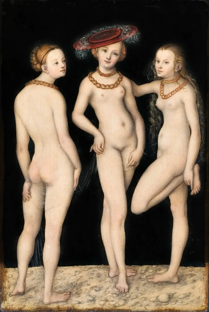 Die drei Grazien - Lucas Cranach der Ältere