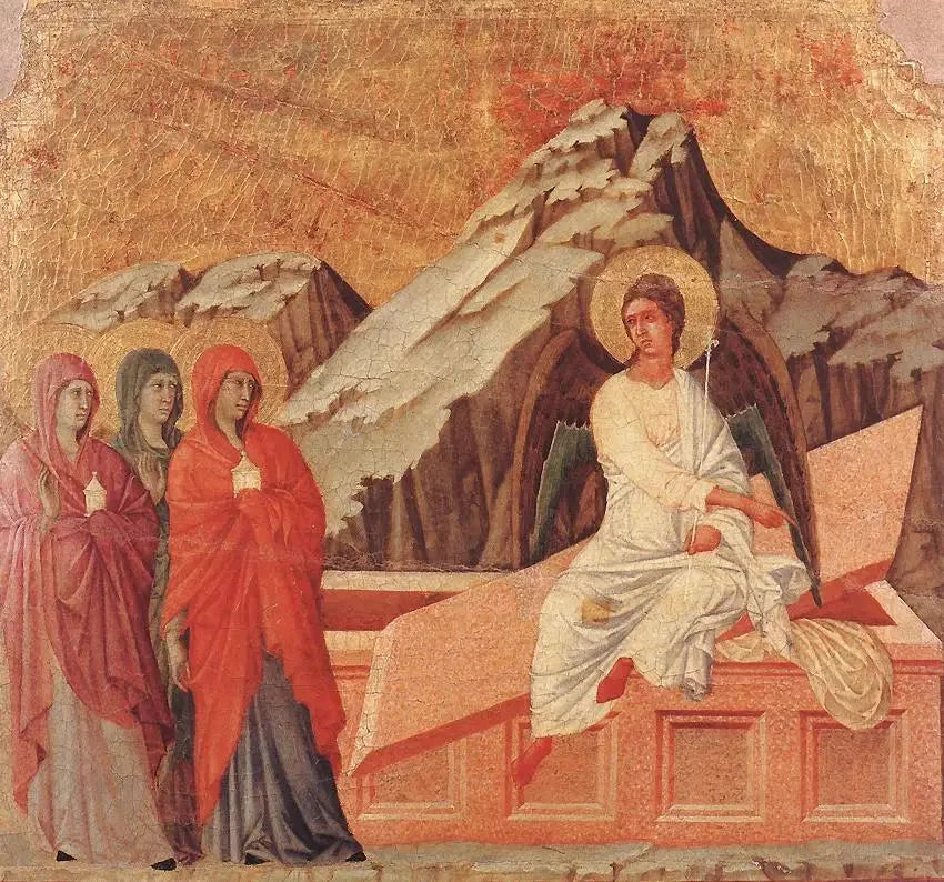 Die drei Maria am Grab - Duccio di Buoninsegna
