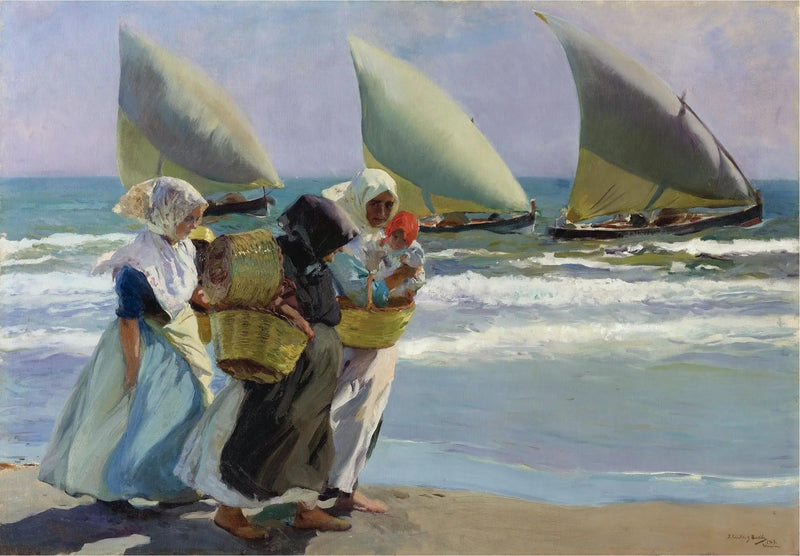 Die Drei Segel - Joaquín Sorolla
