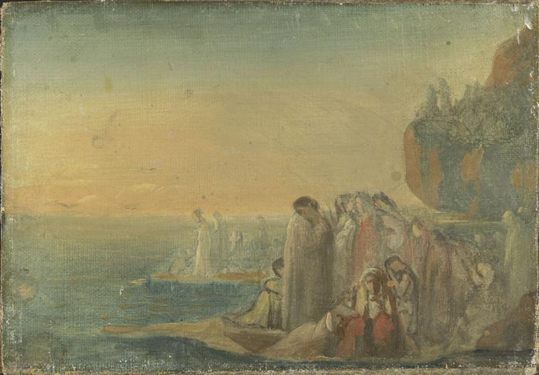 Die Trojanerinnen, die den Verlust von Anchises beklagen - Théodore Chassériau