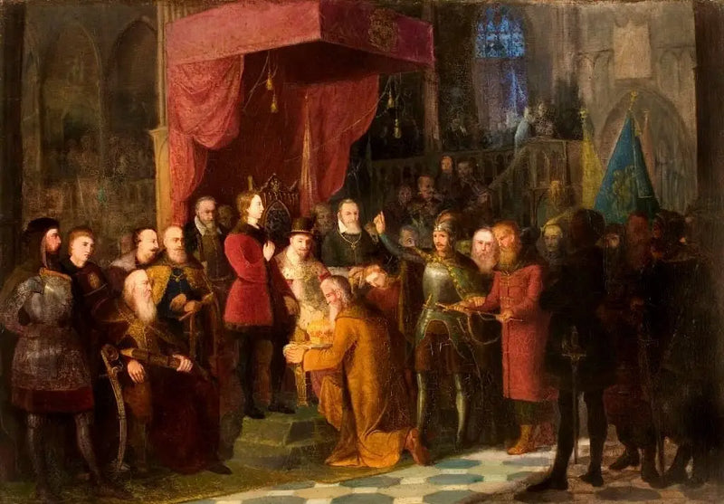 Die Zaren Chouïski, gebracht von Żółkiewski zum Sejm in Warschau vor Zygmunt III - Jan Matejko