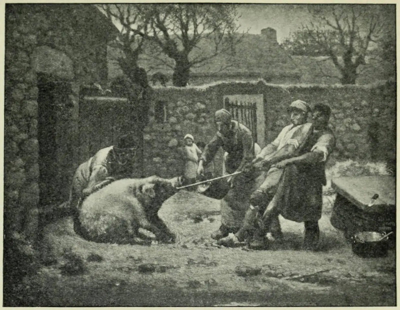 Die Schweinejäger - Jean-François Millet