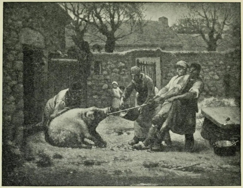 Die Schweinejäger - Jean-François Millet