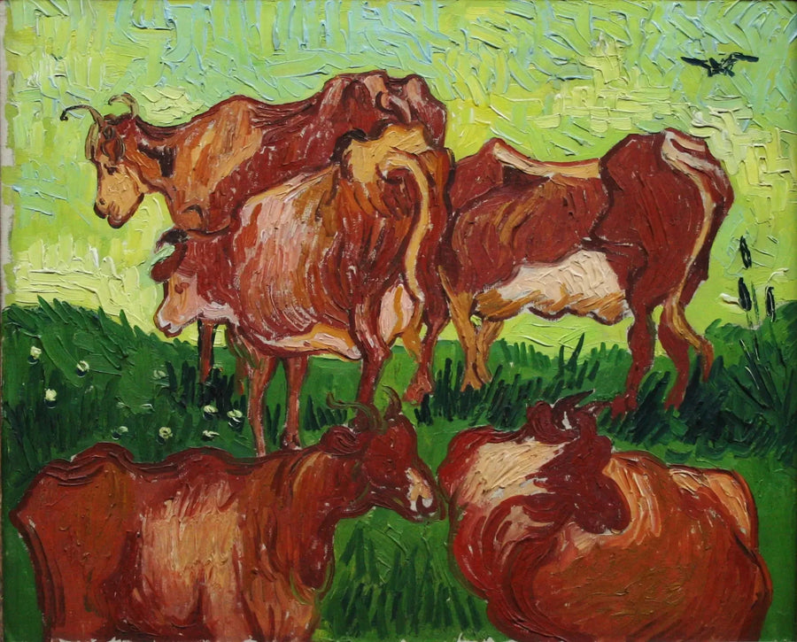 Die Kühe - Vincent van Gogh