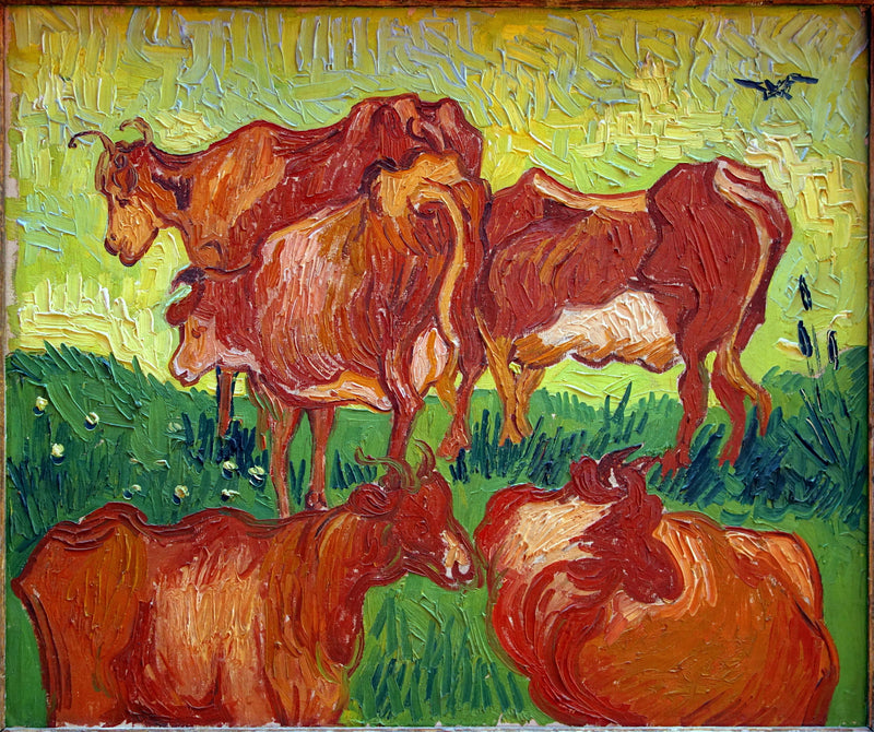 Die Kühe - Vincent van Gogh