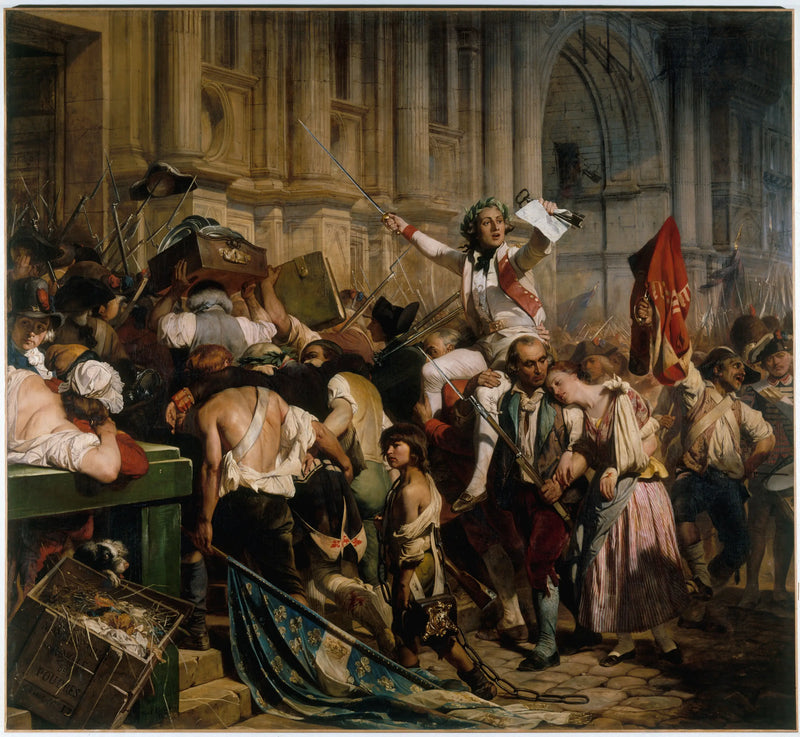 Die Sieger von der Bastille vor dem Rathaus, am 14. Juli 1789 - Paul Delaroche