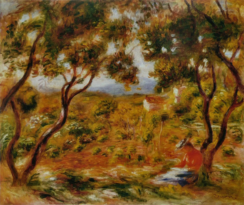 Die Weinberge in Cagnes - Pierre-Auguste Renoir