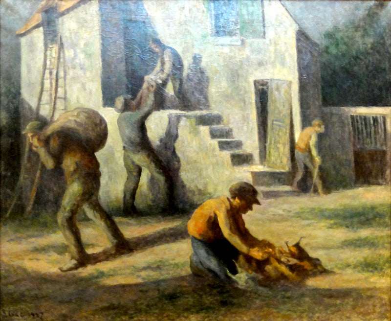 Die Hühnerdiebe - Maximilien Luce