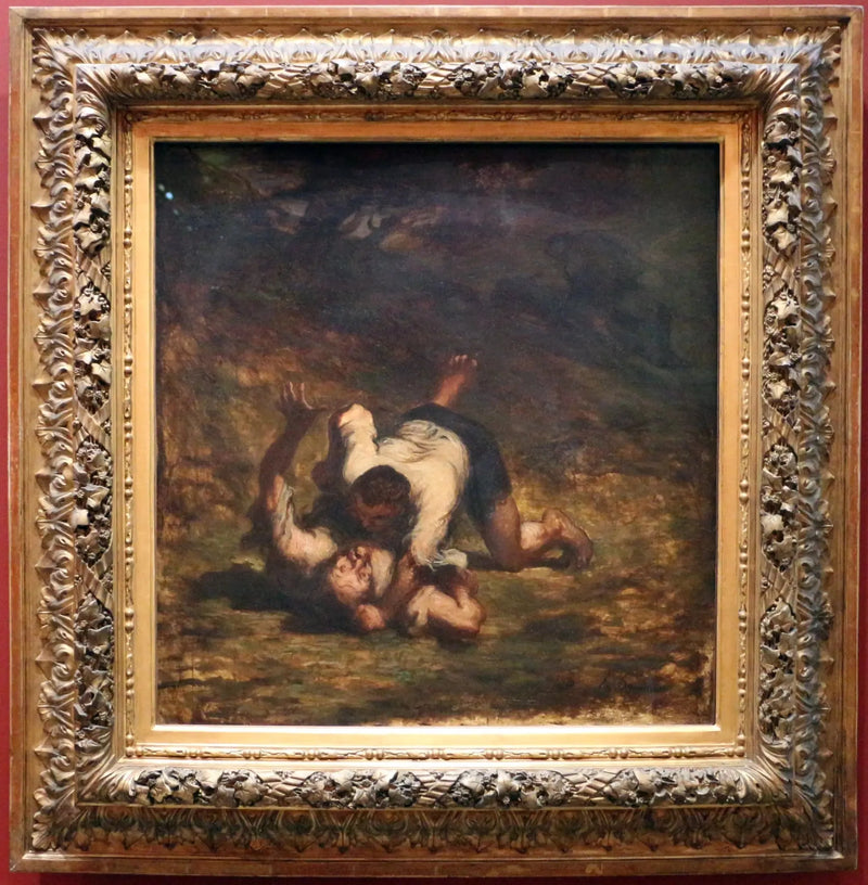 Die Diebe und der Esel - Honoré Daumier