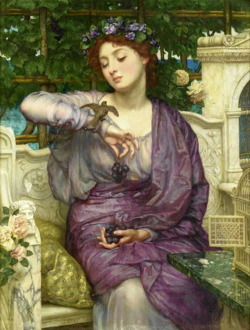 Lesbia und ihr Spatz - Edward Poynter
