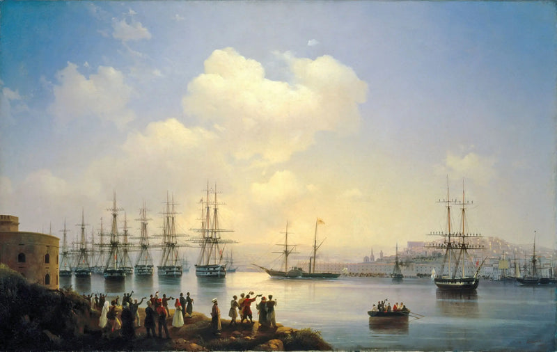 Das russische Geschwader auf den Straßen von Sewastopol - Ivan Aïvazovski