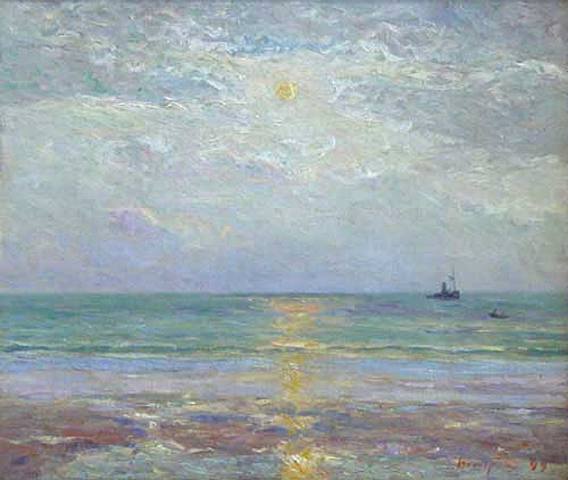 Mondaufgang bei Dämmerung - Maxime Maufra