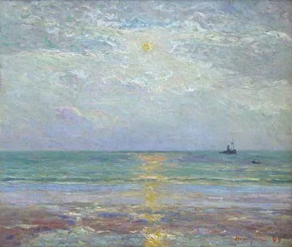 Mondaufgang bei Dämmerung - Maxime Maufra
