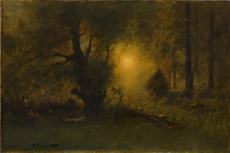 Sonnenaufgang im Wald - George Inness