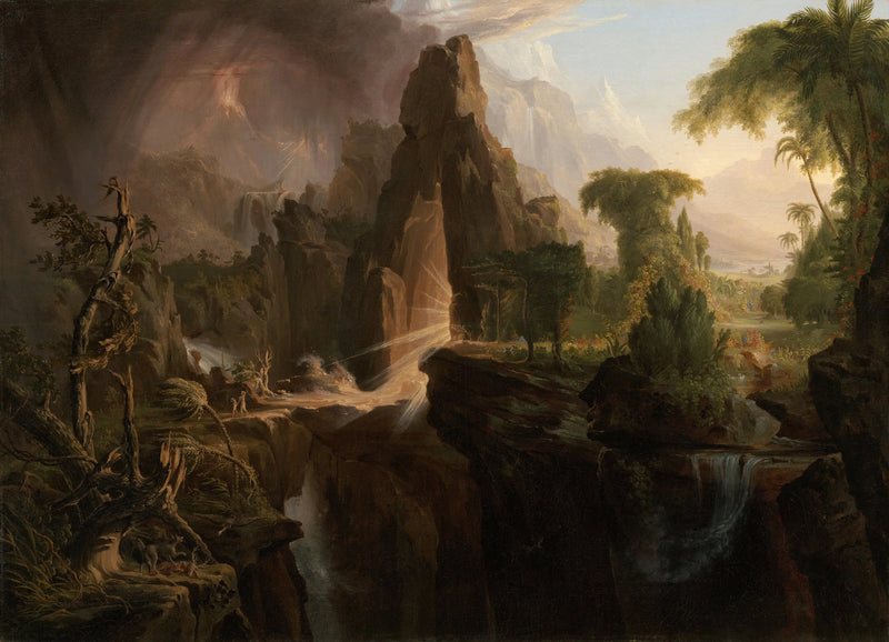 Die Vertreibung aus dem Garten Eden - Thomas Cole