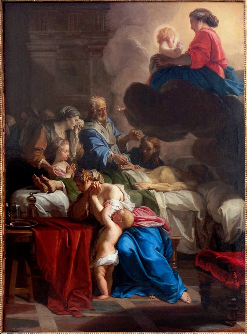 Die letzte Ölung - Jean-Baptiste Jouvenet