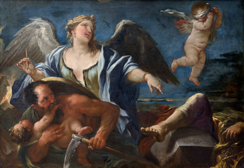 Die Geschichte und die Zeit - Luca Giordano