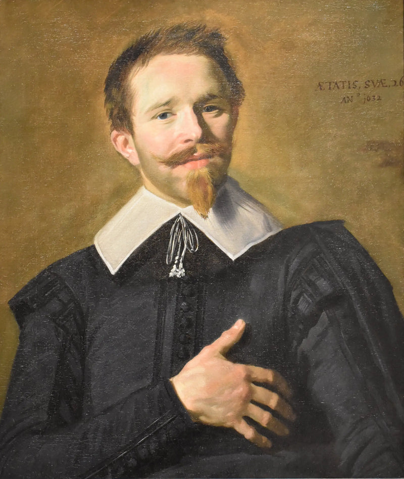 Der Mann mit der Hand auf dem Herzen - Frans Hals