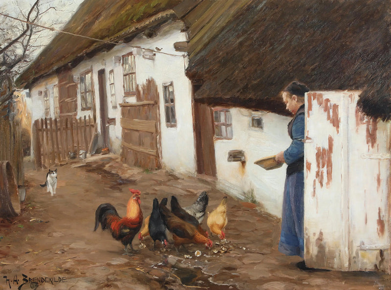 Das Hospiz von Lille Næstved. - H. A. Brendekilde