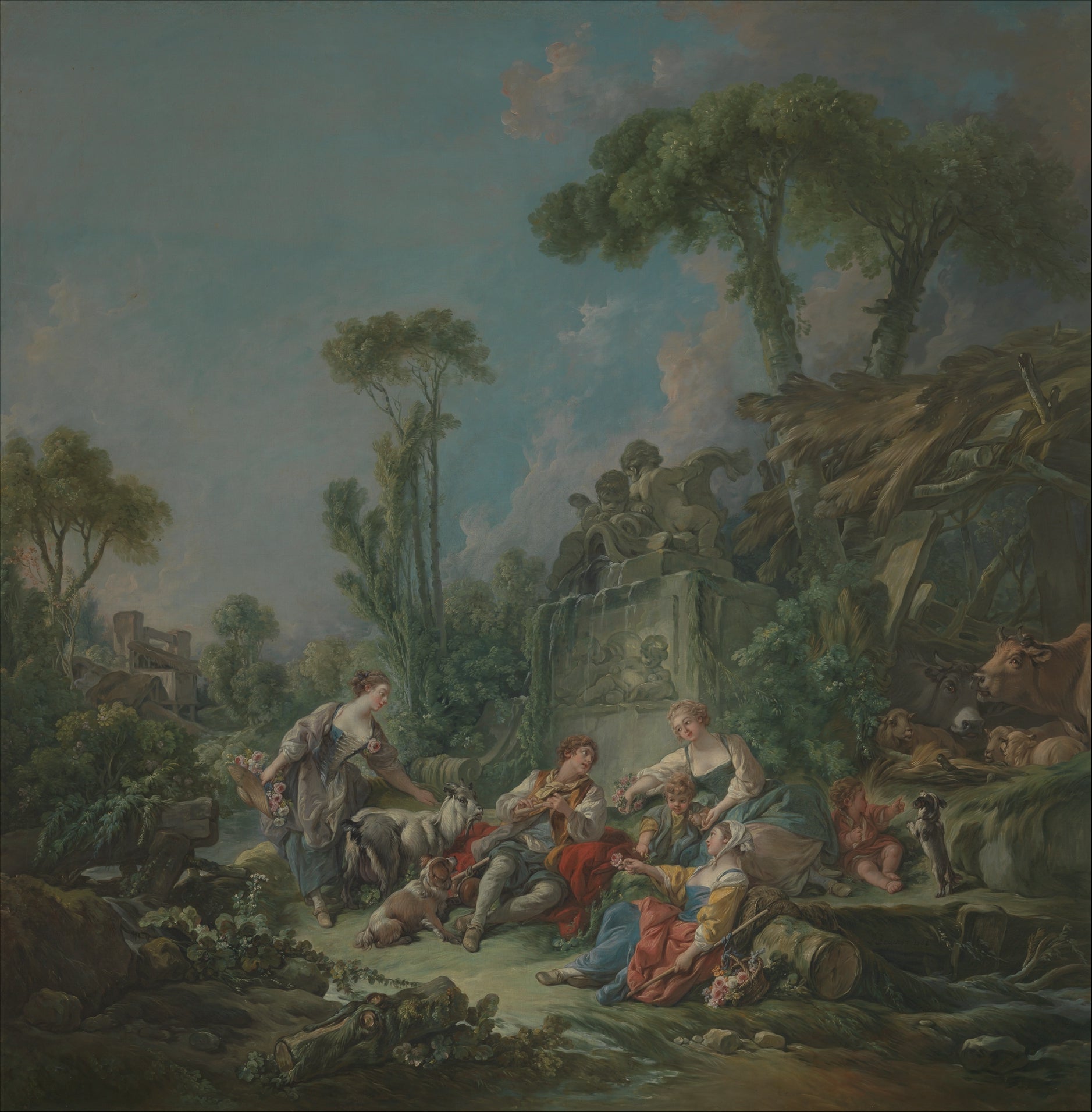 L’idylle du berger - François Boucher - Alpha Reproduction