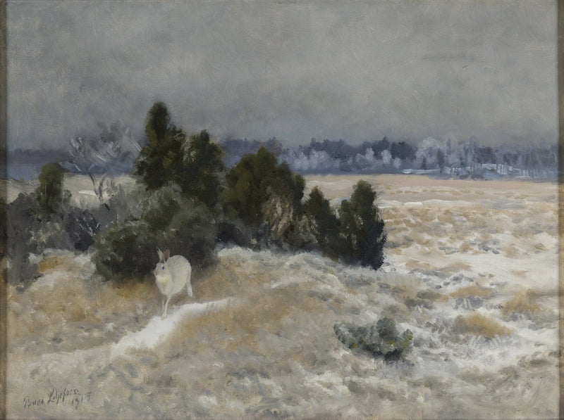 Winterhase - Bruno Liljefors