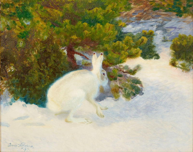 Winterhase - Bruno Liljefors