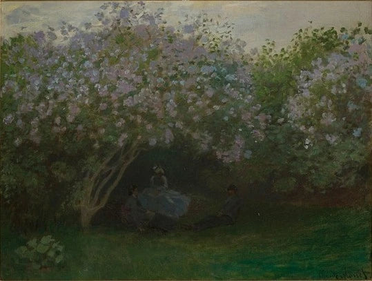 Flieder, graues Wetter W203 - Claude Monet