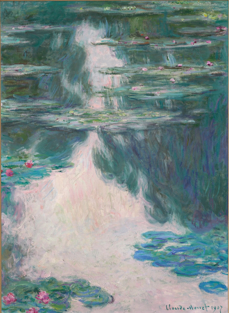 Seerosen, graues Wetter W1708 - Claude Monet
