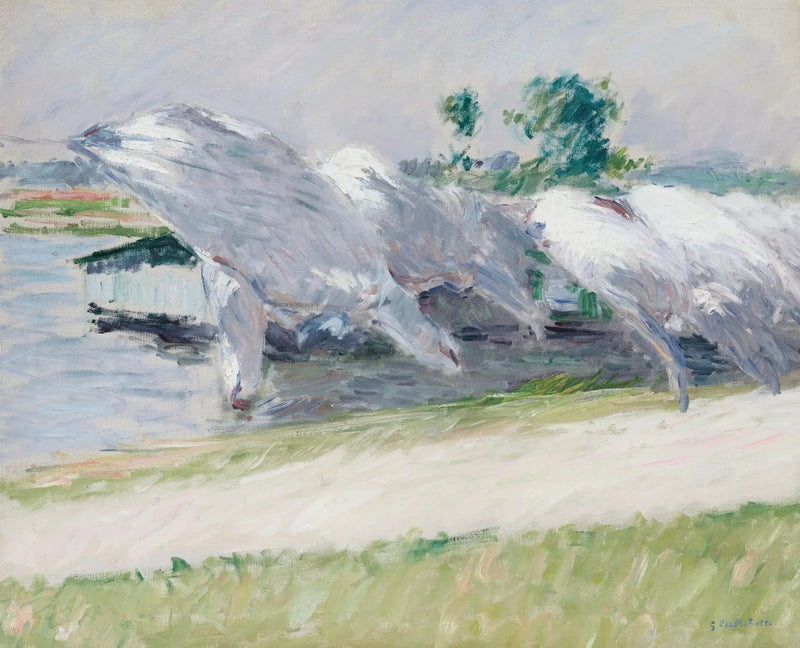 Handtuch, Petit Gennevilliers - Gustave Caillebotte
