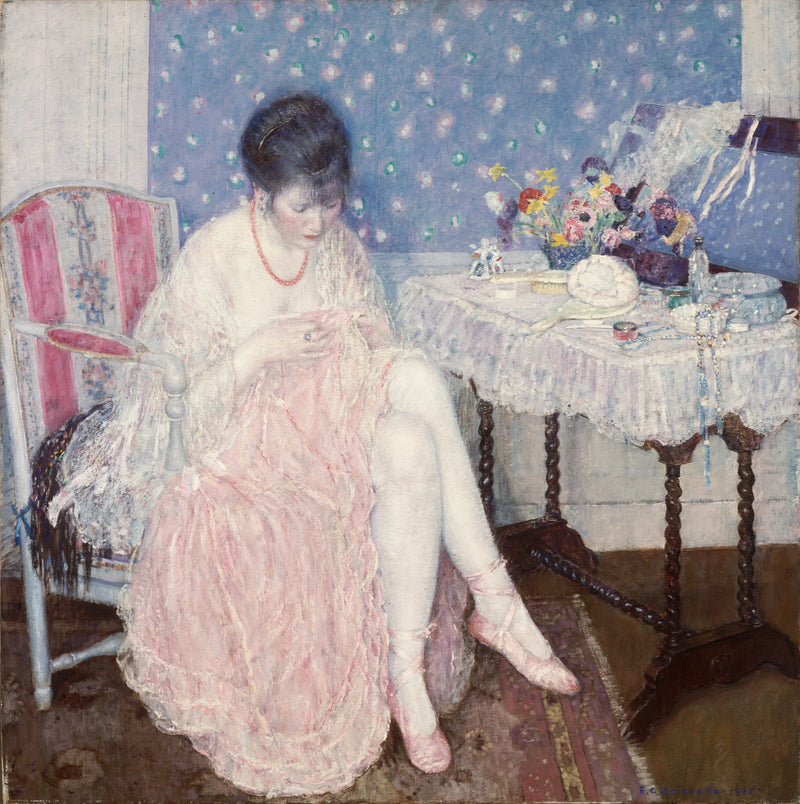 Zerrissene Unterwäsche - Frederick Carl Frieseke