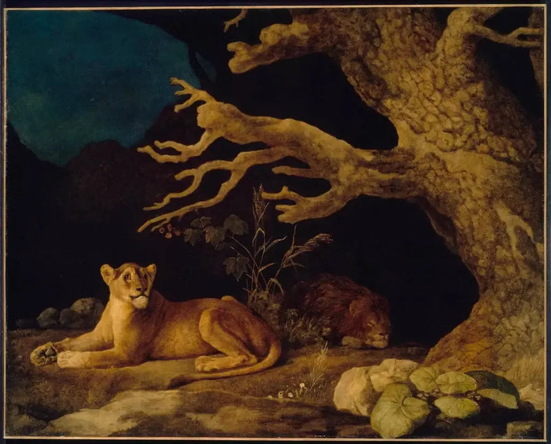 Löwe und Löwin - George Stubbs