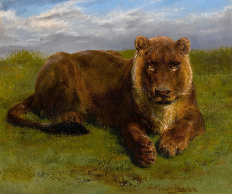 Löwin posierend - Rosa Bonheur
