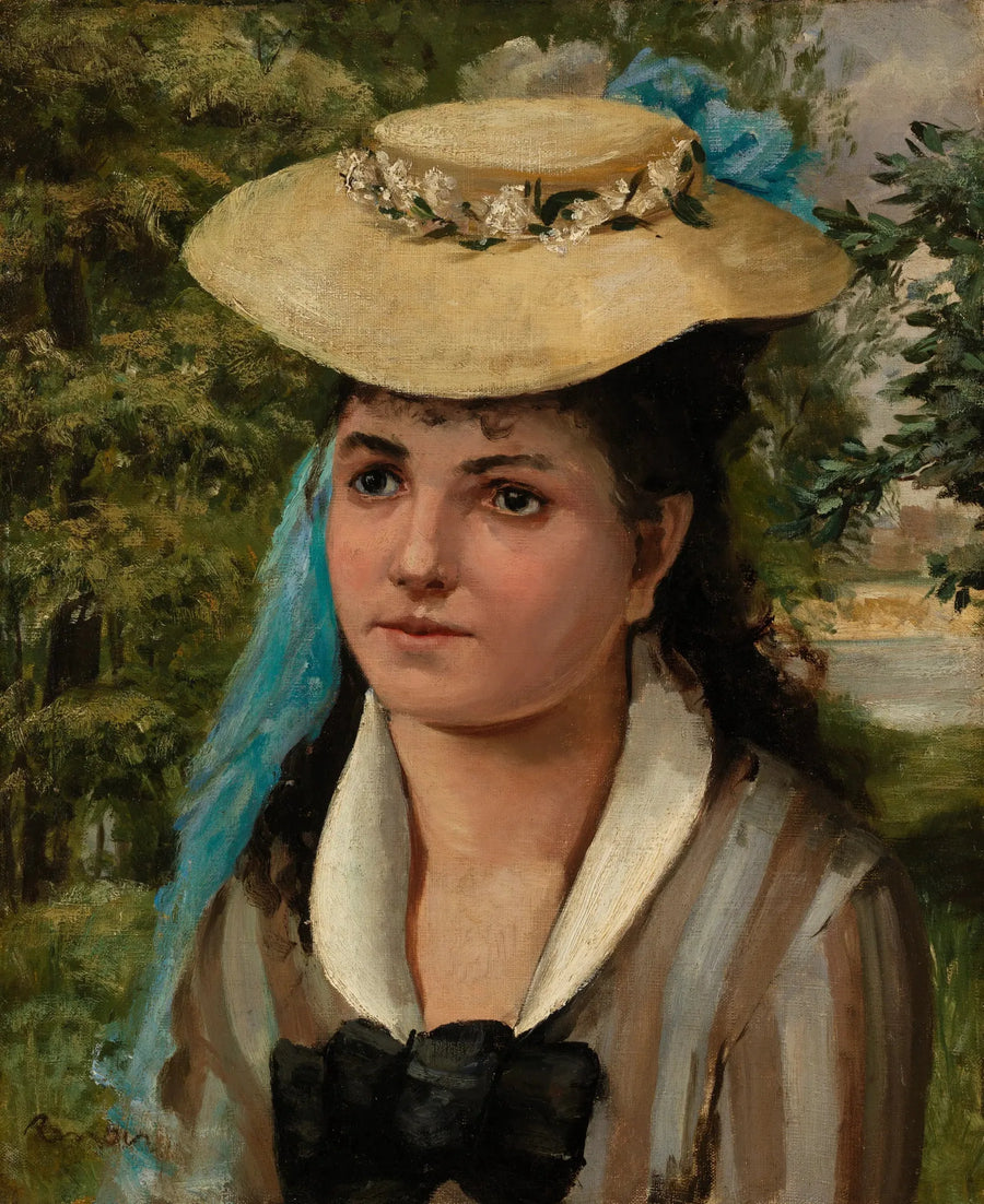 Lise mit Strohhut (Junges Mädchen mit Strohhut) - Pierre-Auguste Renoir