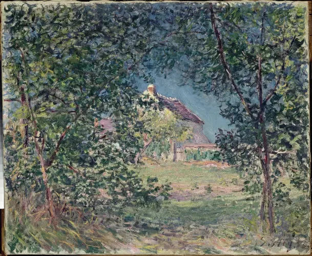 Waldrand im Frühling - Alfred Sisley