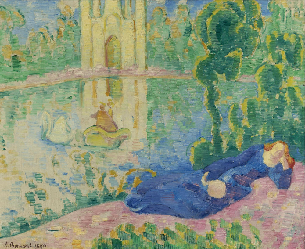 Lohengrin (Le lac aux cygnes) - Émile Bernard image 1 reproduction artisanale de tableau