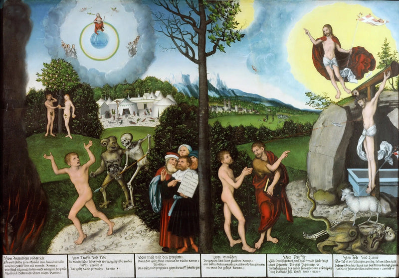 Gesetz und Evangelium - Lucas Cranach der Ältere