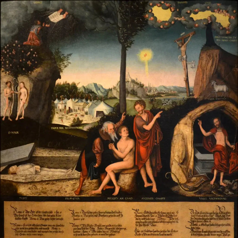 Gesetz und Evangelium - Lucas Cranach der Ältere