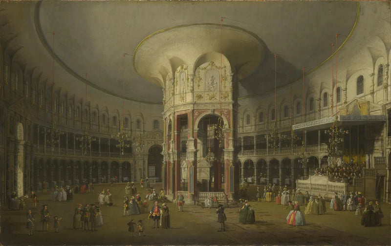 Londres : Das Innere der Rotonde de Ranelagh - Canaletto