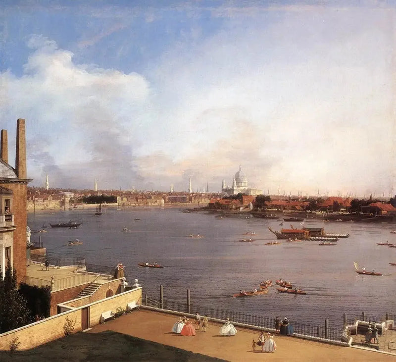 London : die Themse und die City of London von Richmond House - Canaletto