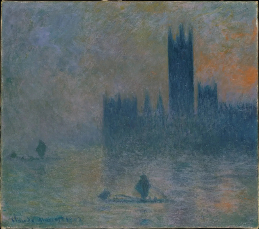 London, das Parlament (Nebel-Effekt) - Claude Monet
