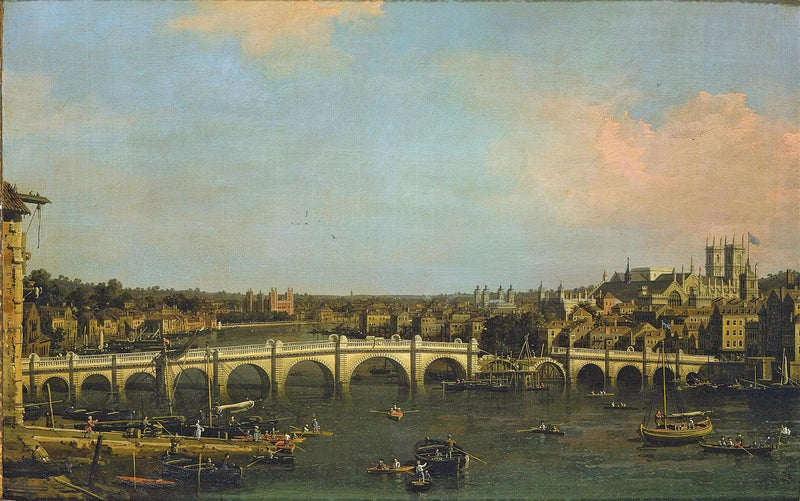 London : die Westminster-Brücke im Reparatur seit dem Norden - Canaletto