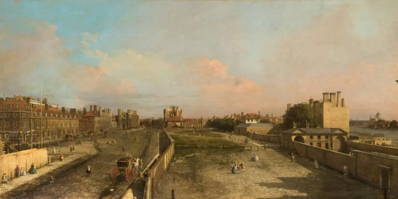 London: Whitehall und der Privy Garden, Blick nach Norden - Canaletto