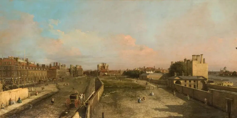 London: Whitehall und der Privy Garden, Blick nach Norden - Canaletto